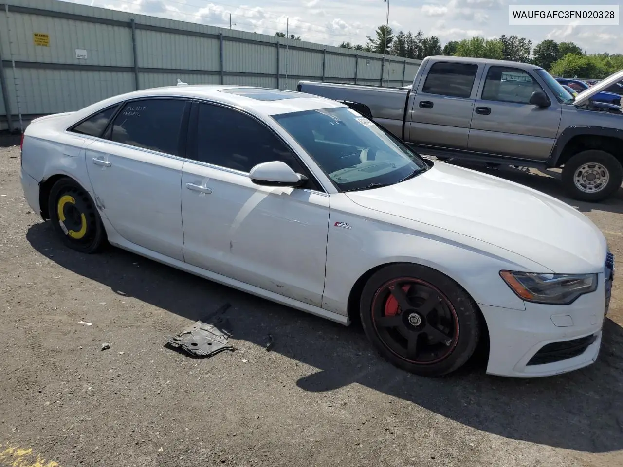 2015 Audi A6 Premium Plus VIN: WAUFGAFC3FN020328 Lot: 61717435