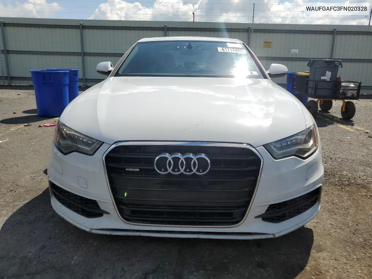2015 Audi A6 Premium Plus VIN: WAUFGAFC3FN020328 Lot: 61717435