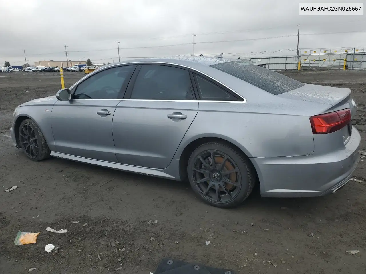 2016 Audi A6 Premium Plus VIN: WAUFGAFC2GN026557 Lot: 47438275