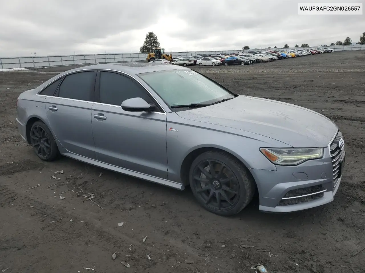 2016 Audi A6 Premium Plus VIN: WAUFGAFC2GN026557 Lot: 47438275