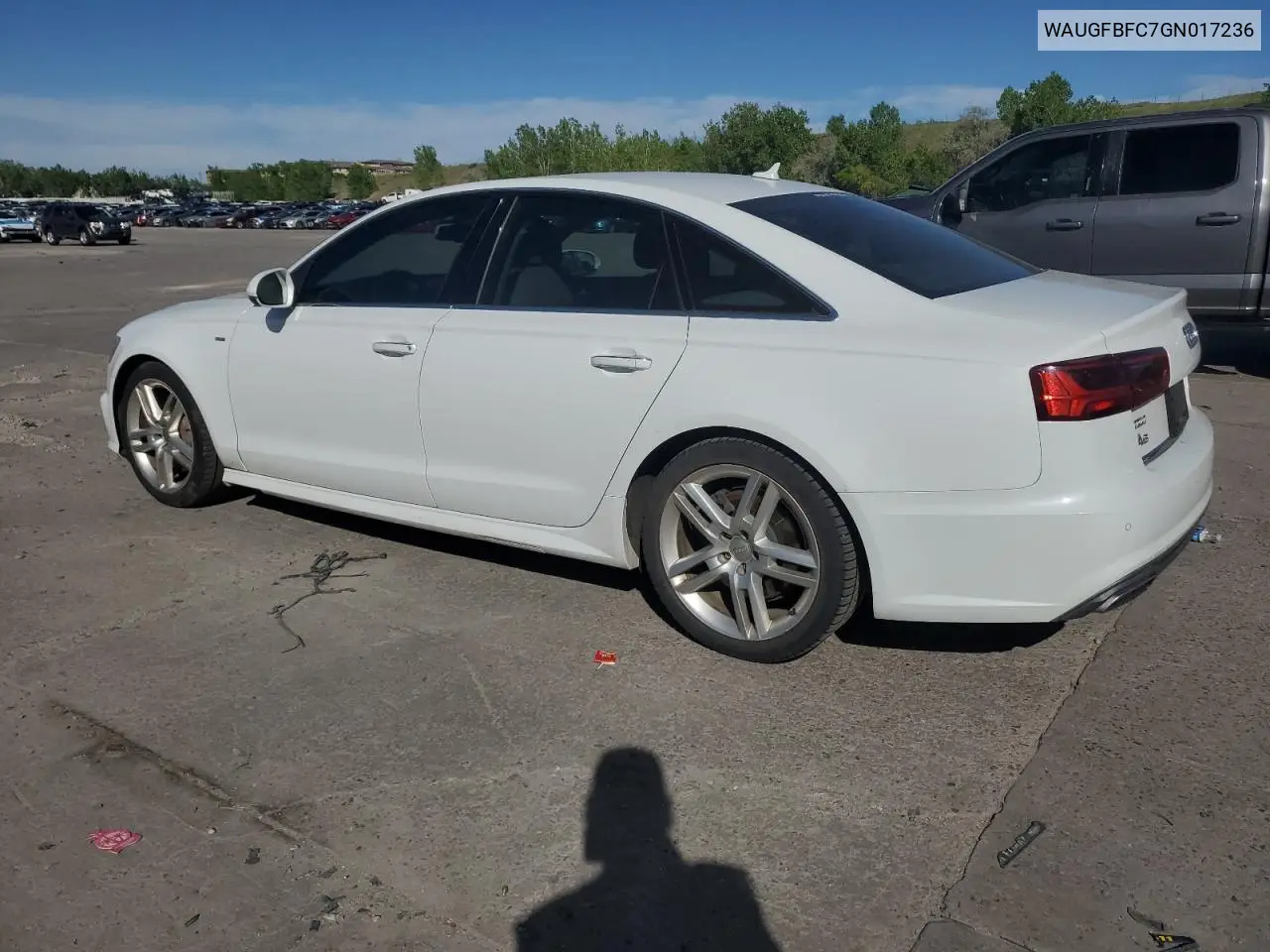 2016 Audi A6 Premium Plus VIN: WAUGFBFC7GN017236 Lot: 57063245