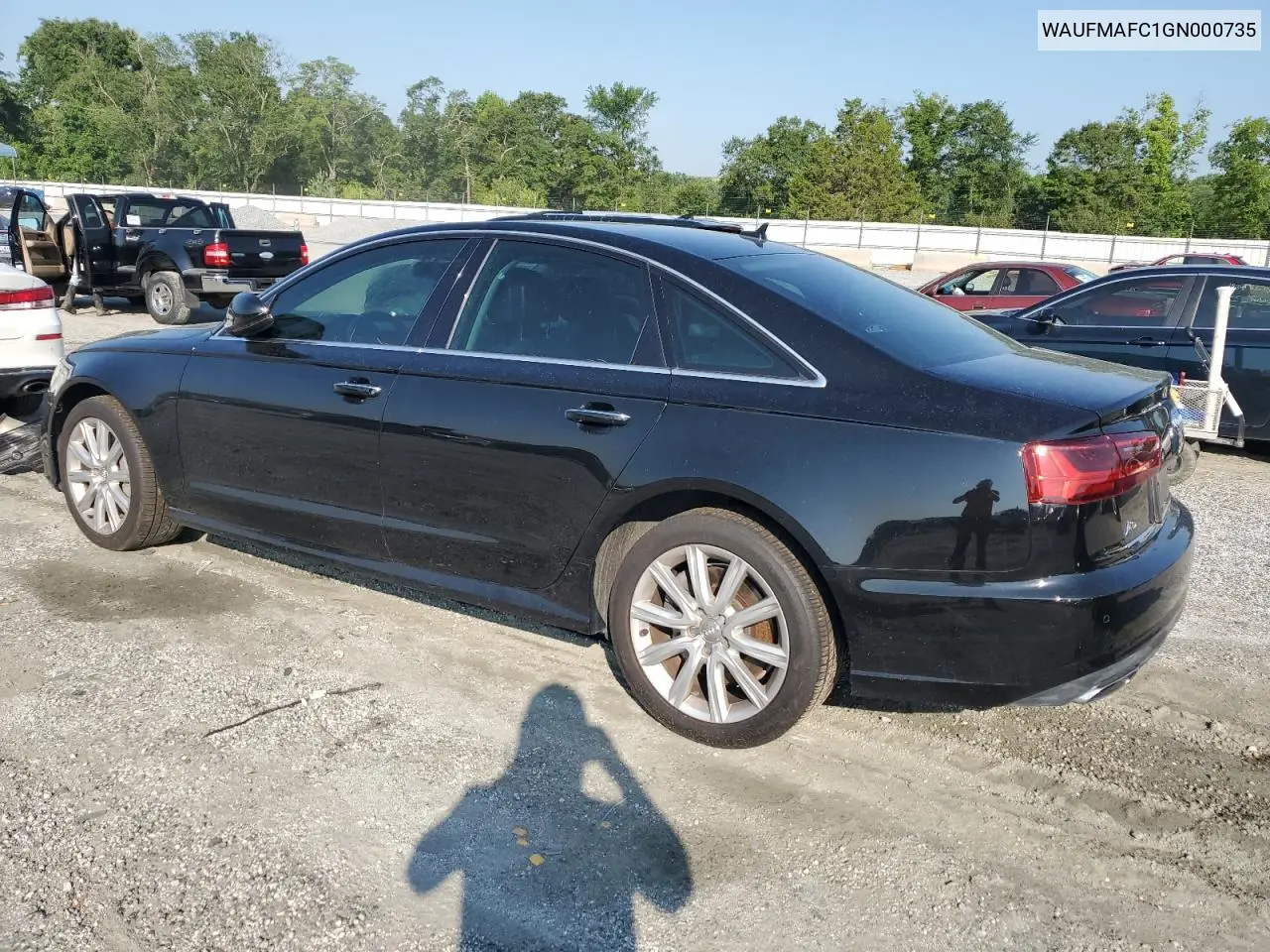 2016 Audi A6 Premium Plus VIN: WAUFMAFC1GN000735 Lot: 60541845