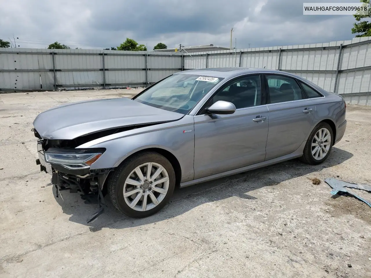 2016 Audi A6 Prestige VIN: WAUHGAFC8GN099618 Lot: 62992435