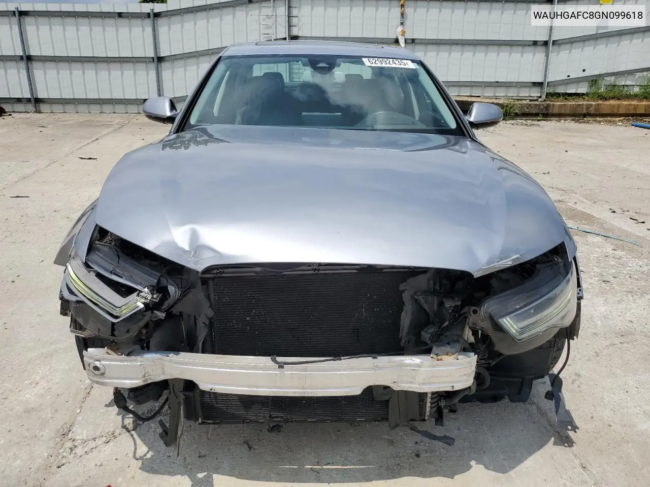 2016 Audi A6 Prestige VIN: WAUHGAFC8GN099618 Lot: 62992435