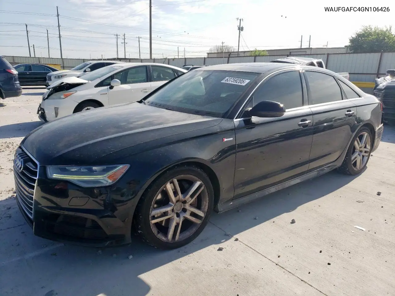 2016 Audi A6 Premium Plus VIN: WAUFGAFC4GN106426 Lot: 63759205