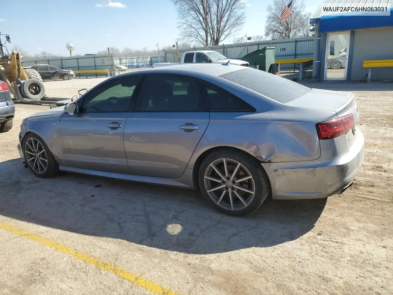 2017 Audi A6 Premium Plus VIN: WAUF2AFC6HN063031 Lot: 48296475
