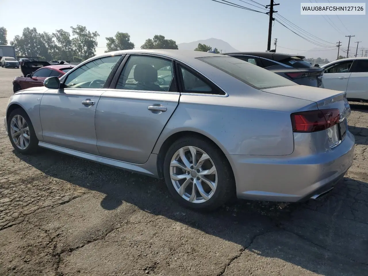 2017 Audi A6 Premium Plus VIN: WAUG8AFC5HN127126 Lot: 62595295
