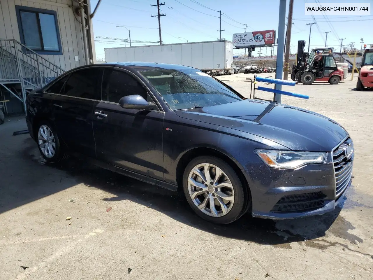 2017 Audi A6 Premium Plus VIN: WAUG8AFC4HN001744 Lot: 62957215