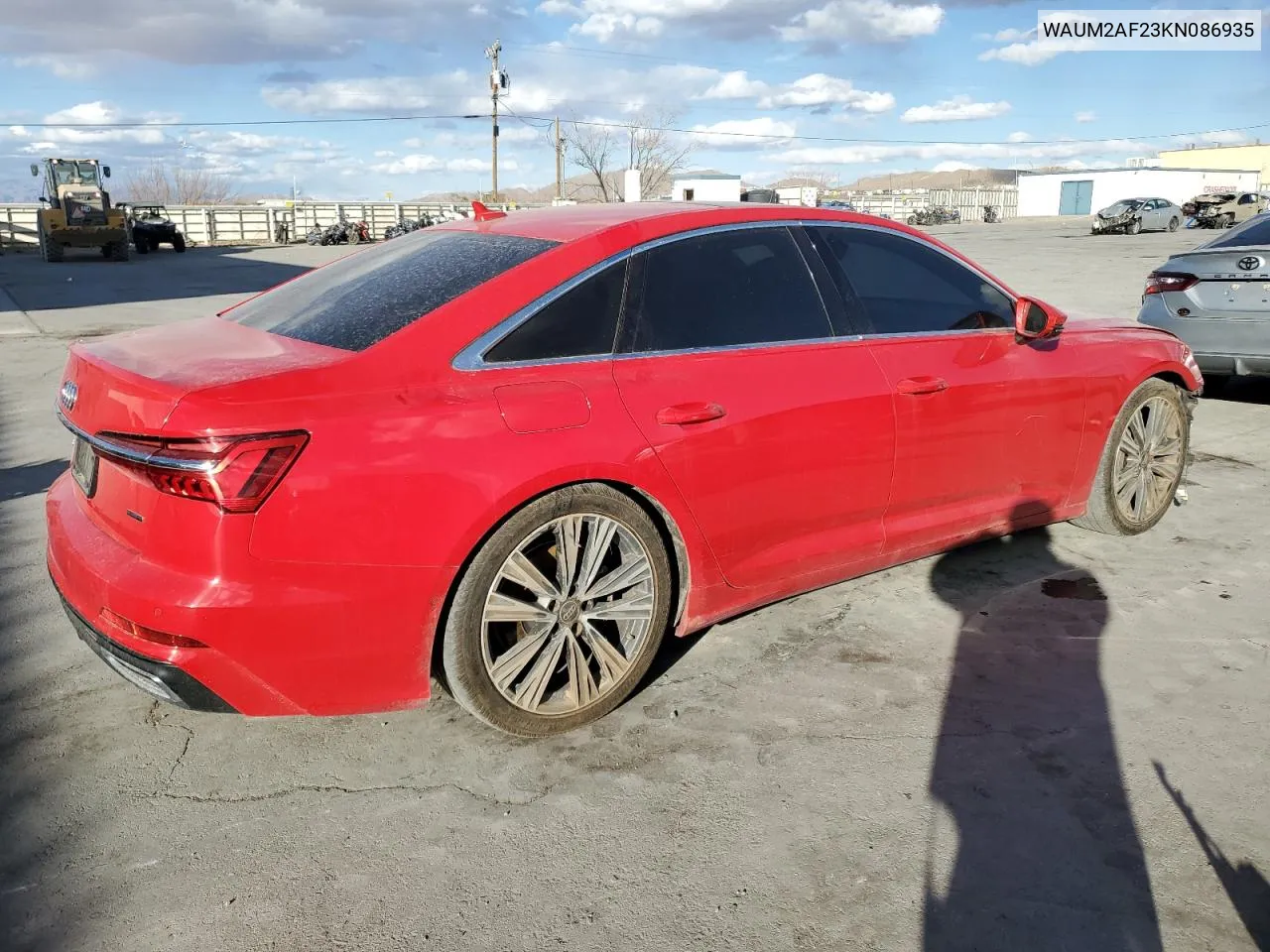 2019 Audi A6 Prestige VIN: WAUM2AF23KN086935 Lot: 42877705