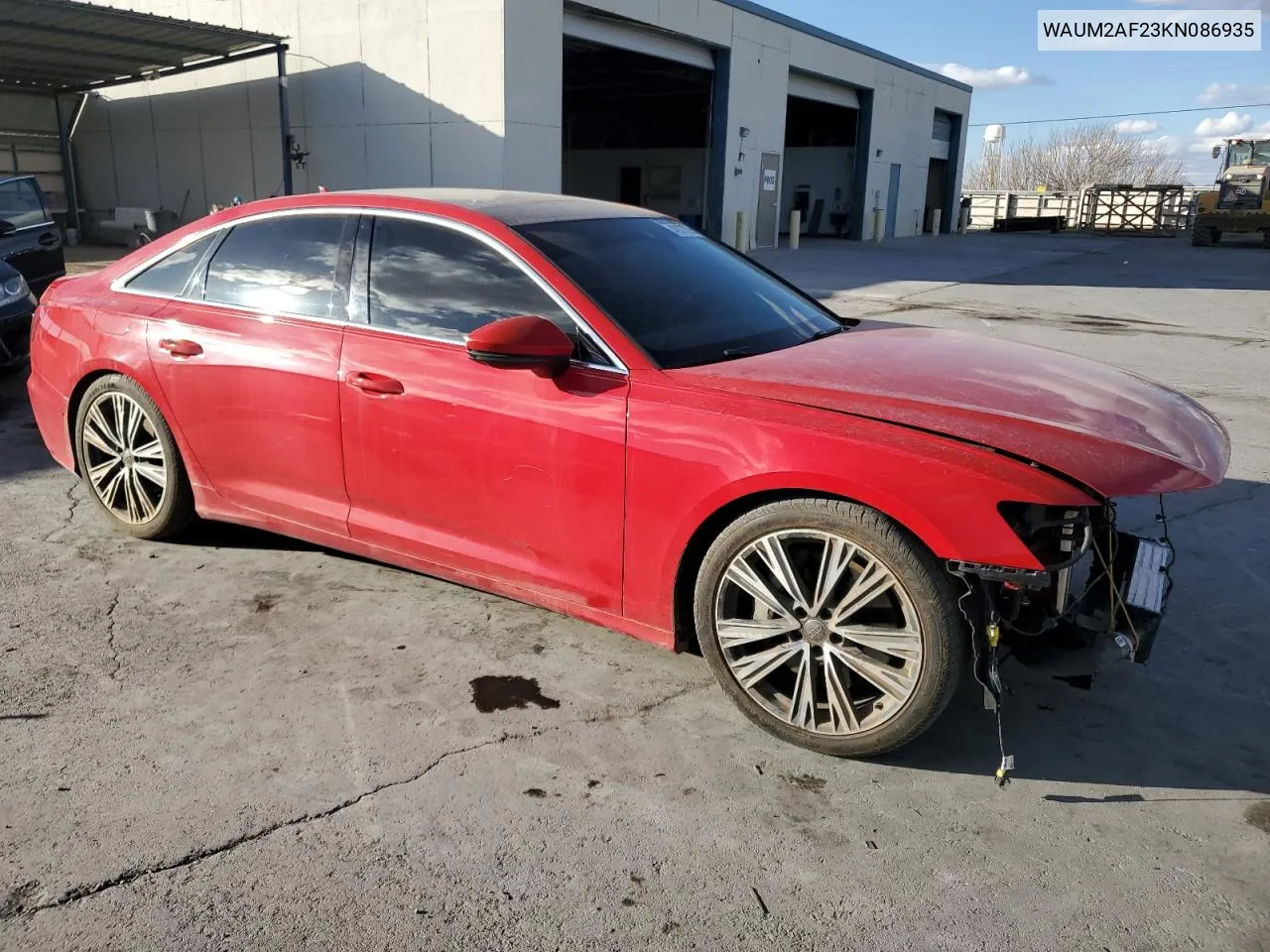 2019 Audi A6 Prestige VIN: WAUM2AF23KN086935 Lot: 42877705