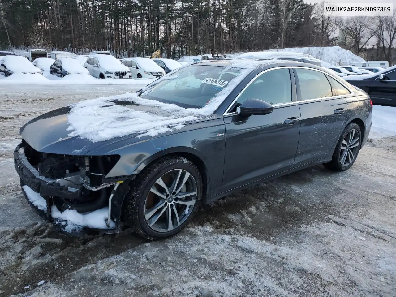 2019 Audi A6 Premium VIN: WAUK2AF28KN097369 Lot: 45196315