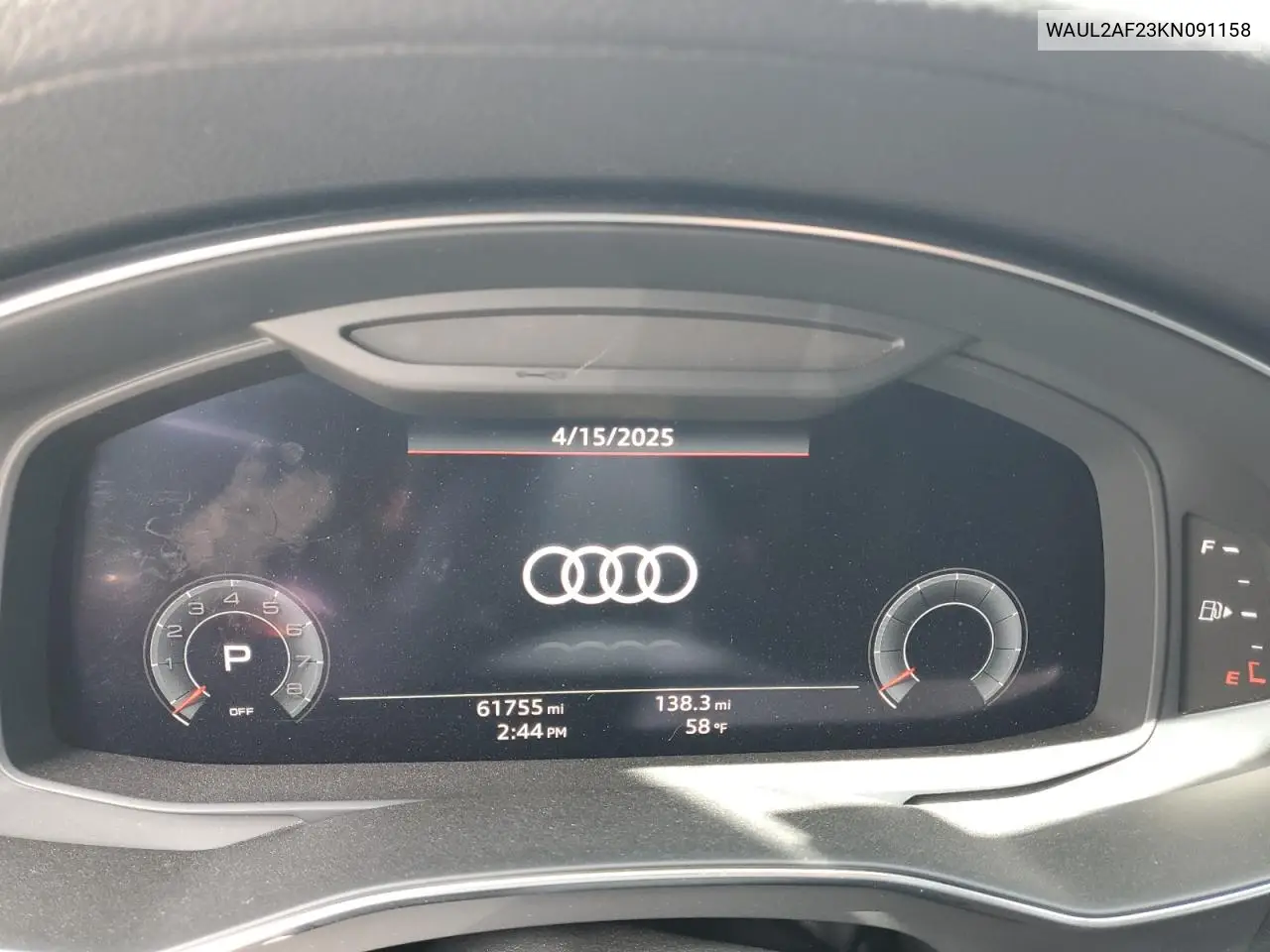 2019 Audi A6 Premium Plus VIN: WAUL2AF23KN091158 Lot: 51499345