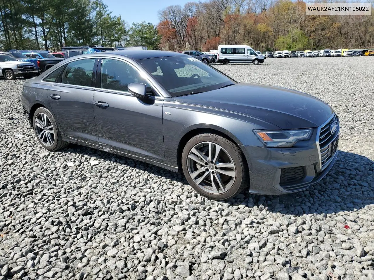 2019 Audi A6 Premium VIN: WAUK2AF21KN105022 Lot: 53080415