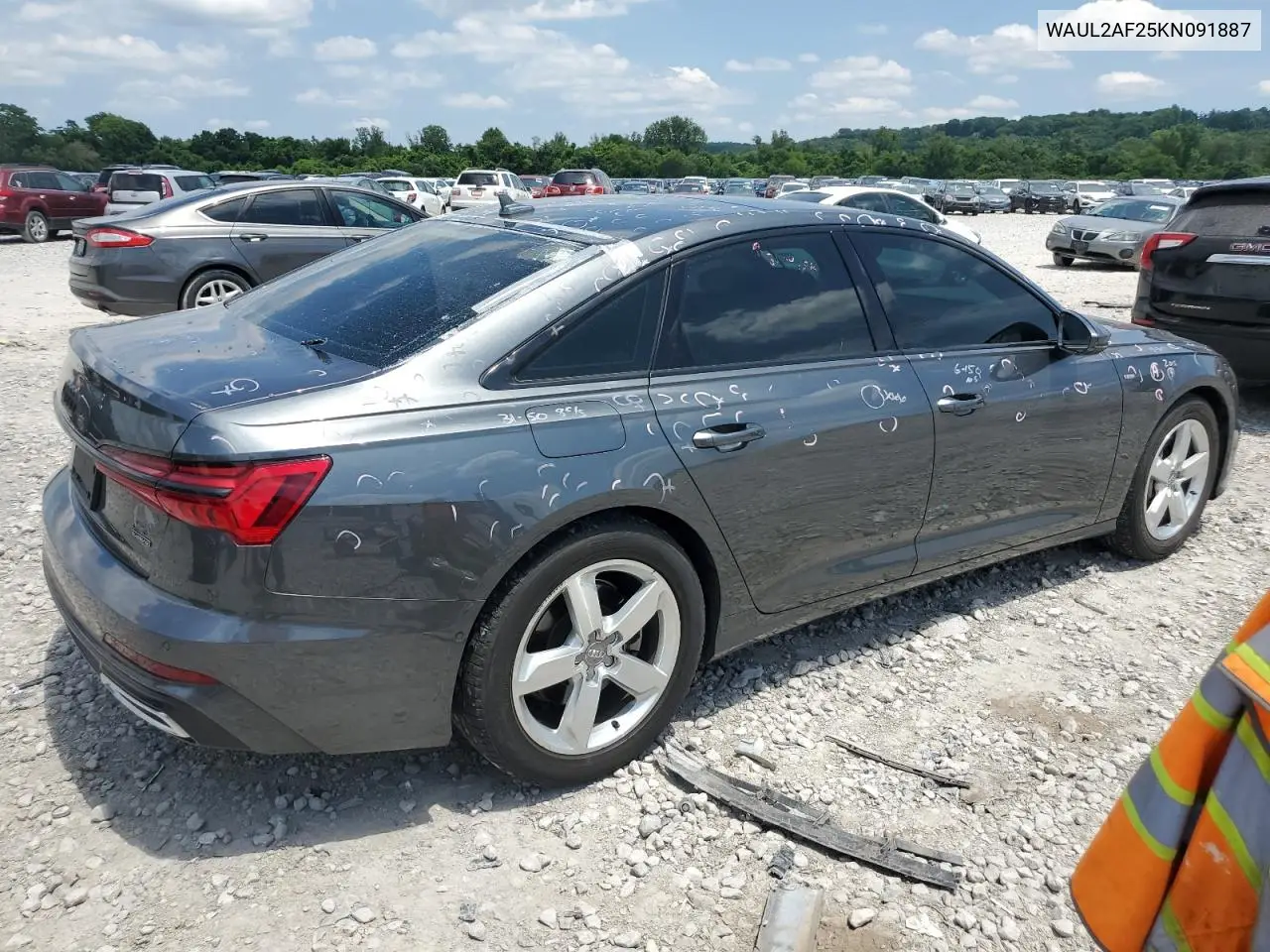2019 Audi A6 Premium Plus VIN: WAUL2AF25KN091887 Lot: 61191015