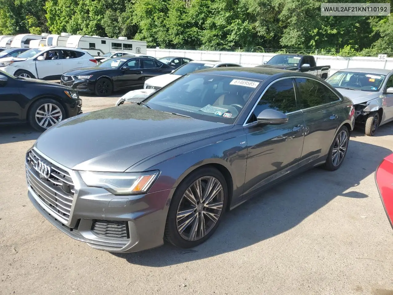 2019 Audi A6 Premium Plus VIN: WAUL2AF21KN110192 Lot: 61469585