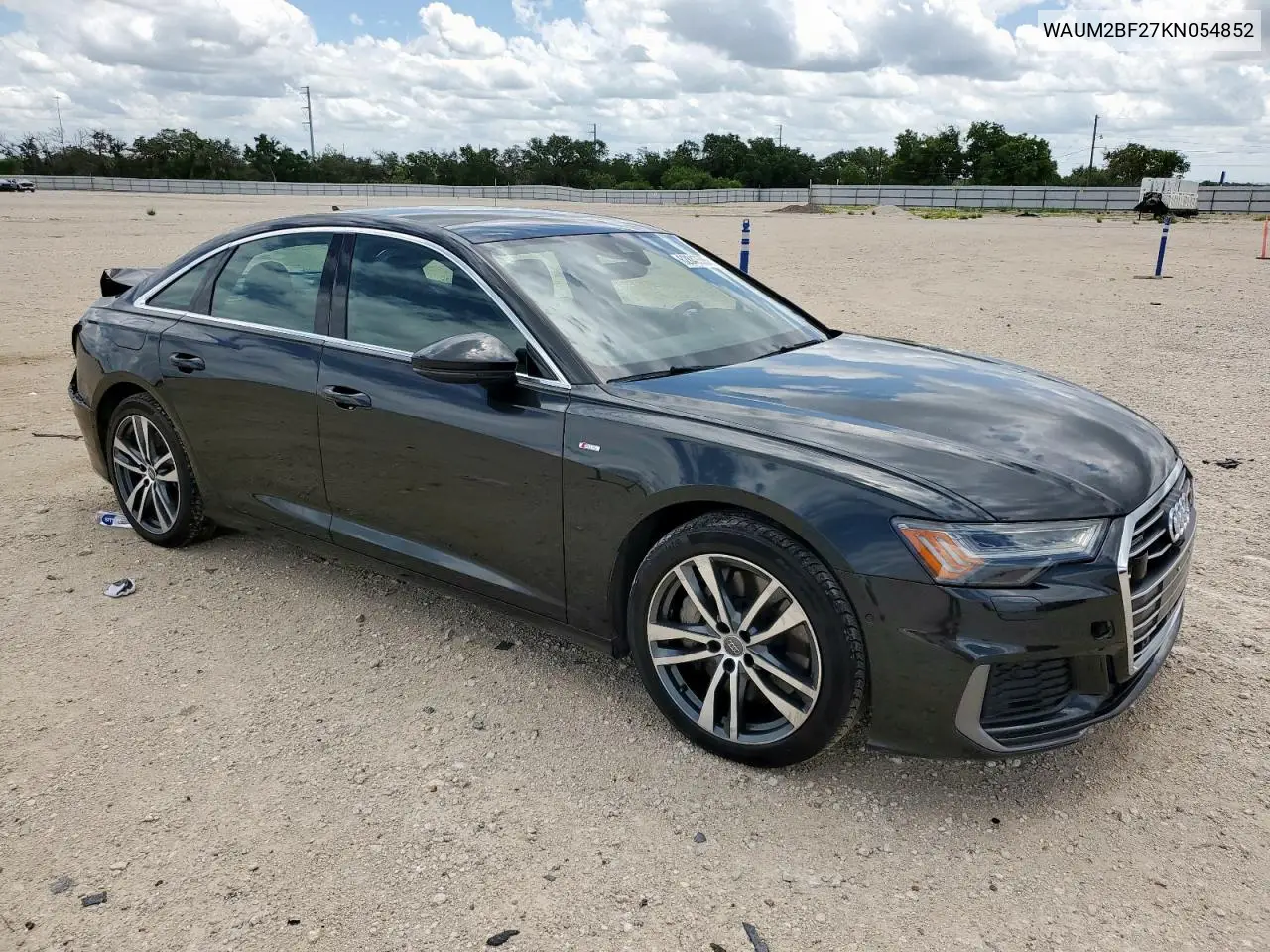 2019 Audi A6 Prestige VIN: WAUM2BF27KN054852 Lot: 62843505