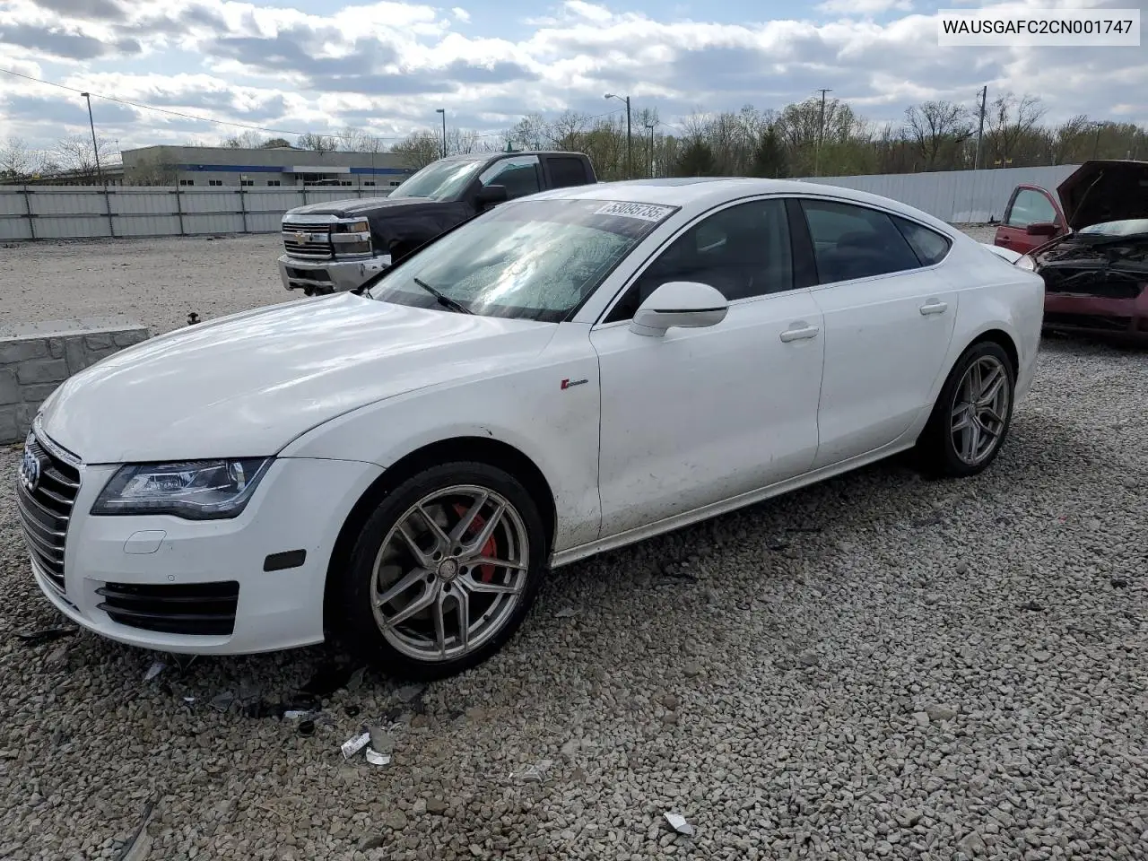 2012 Audi A7 Prestige VIN: WAUSGAFC2CN001747 Lot: 53095735