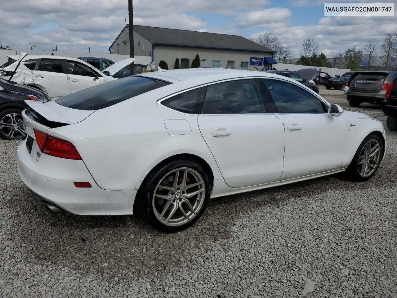 2012 Audi A7 Prestige VIN: WAUSGAFC2CN001747 Lot: 53095735