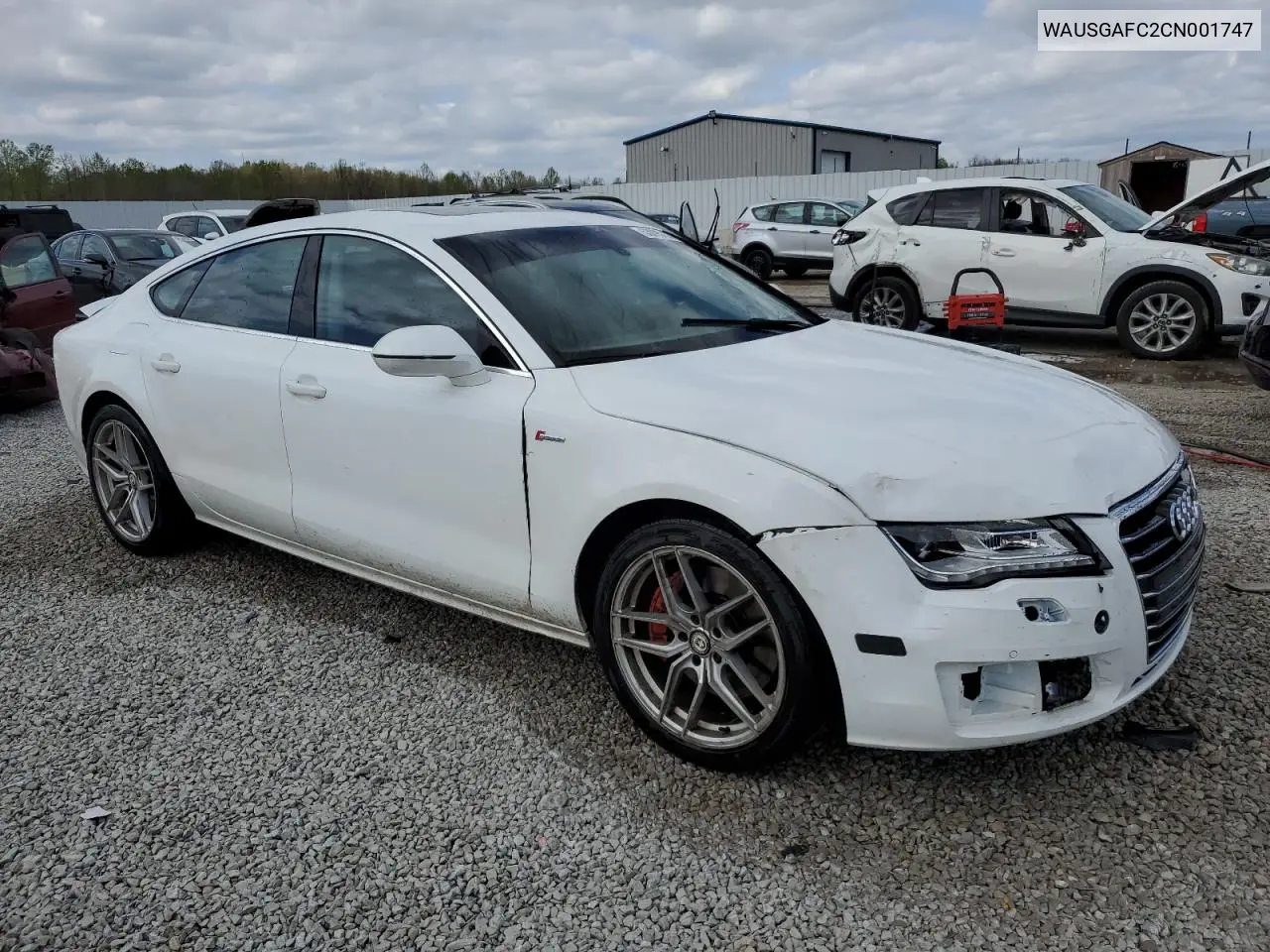 2012 Audi A7 Prestige VIN: WAUSGAFC2CN001747 Lot: 53095735