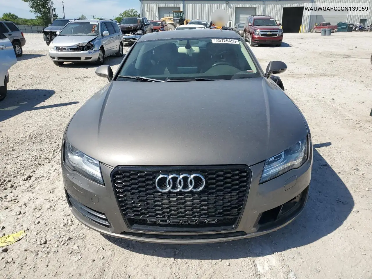 2012 Audi A7 Premium VIN: WAUWGAFC0CN139059 Lot: 56726455