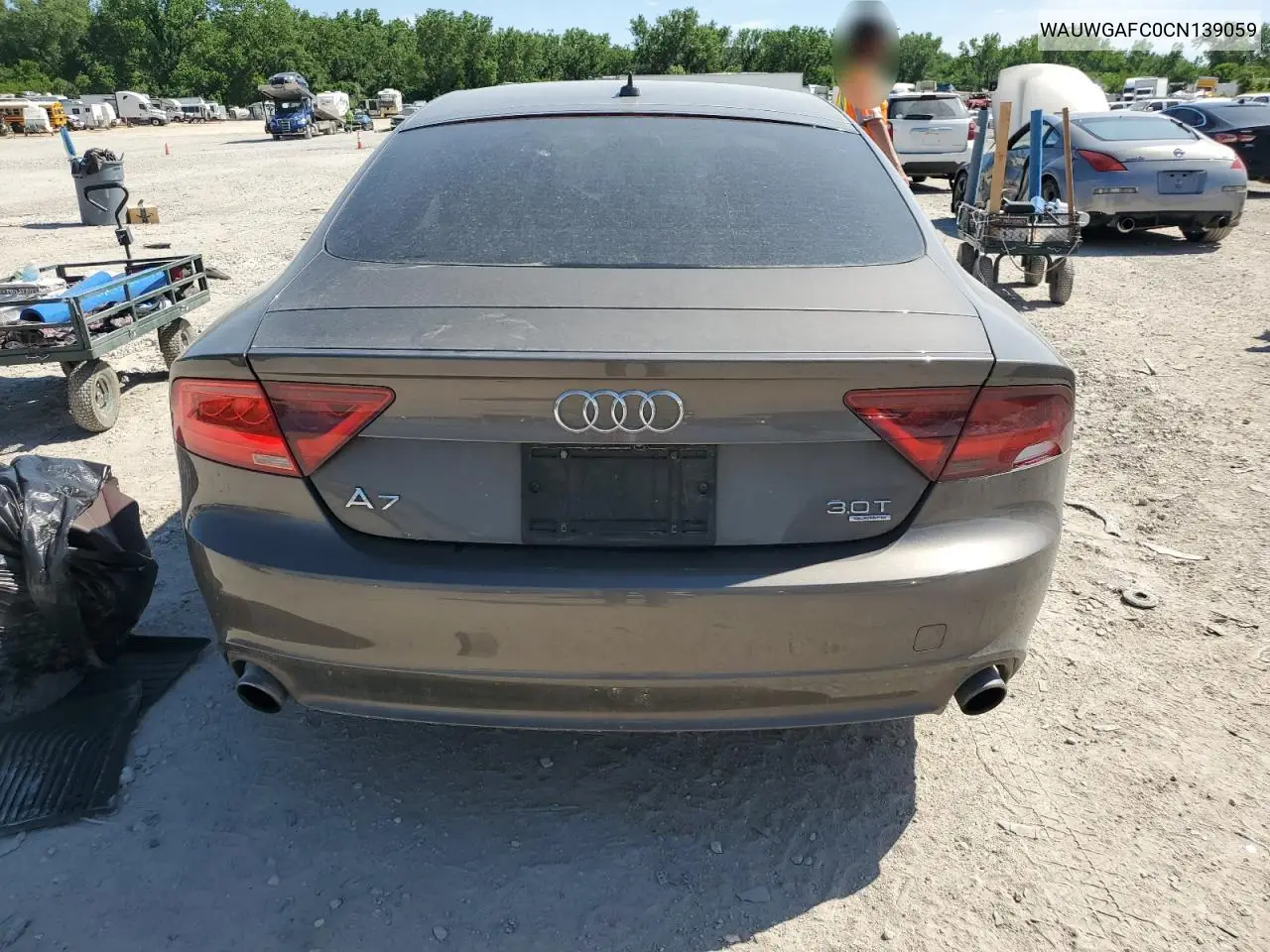 2012 Audi A7 Premium VIN: WAUWGAFC0CN139059 Lot: 56726455