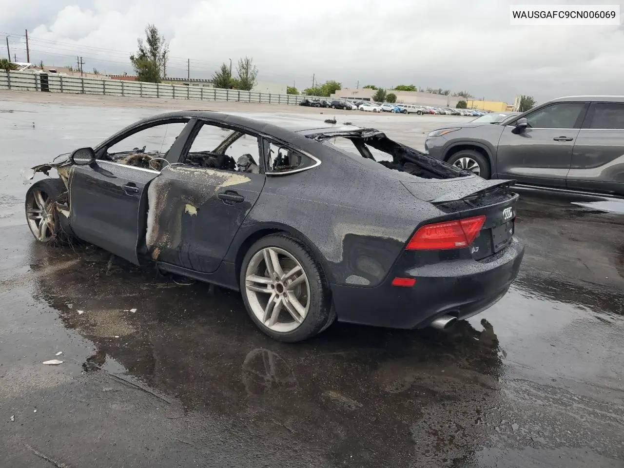 2012 Audi A7 Prestige VIN: WAUSGAFC9CN006069 Lot: 59492045