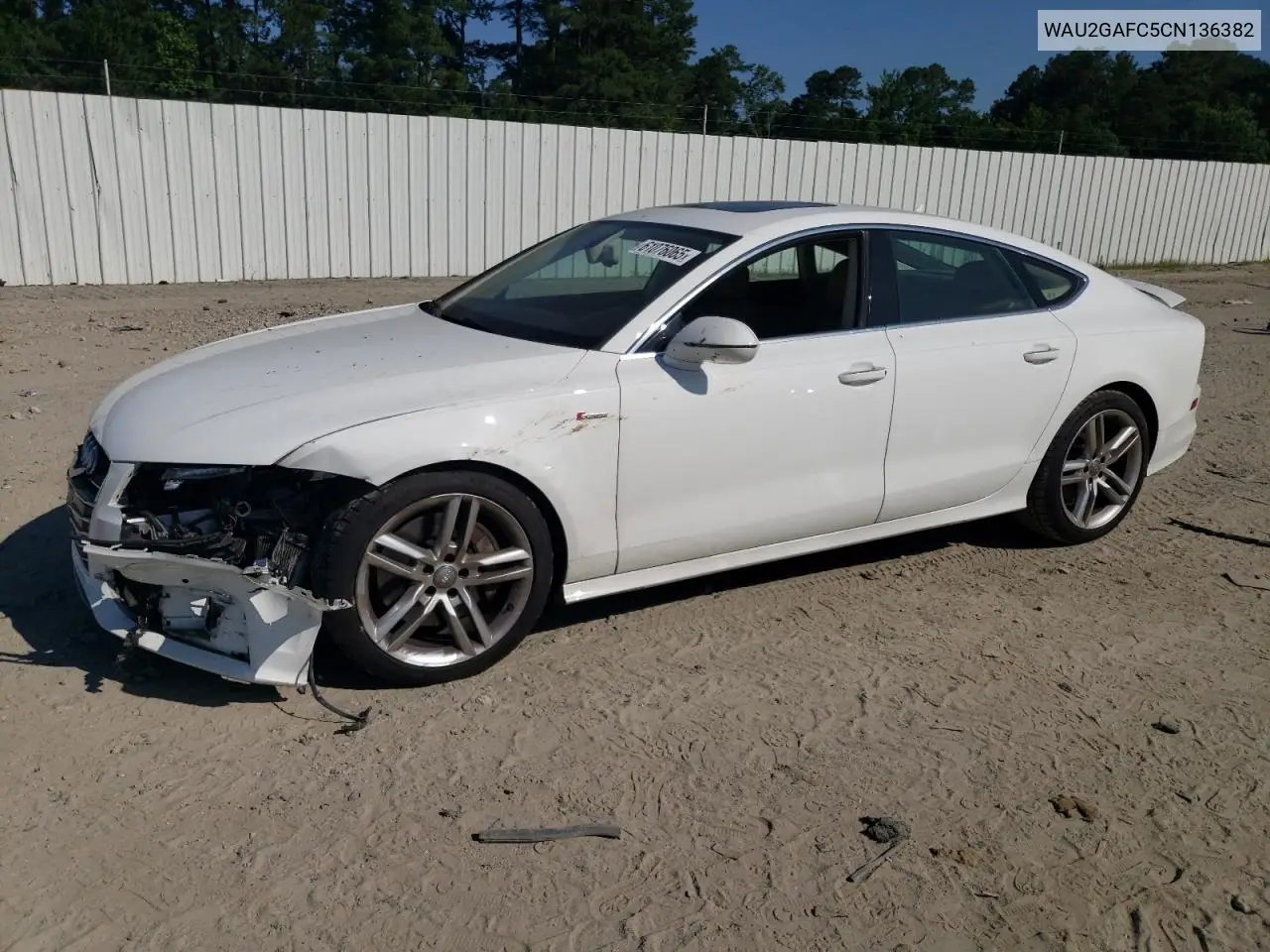 2012 Audi A7 Prestige VIN: WAU2GAFC5CN136382 Lot: 61076065