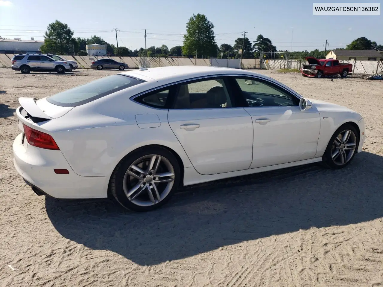 2012 Audi A7 Prestige VIN: WAU2GAFC5CN136382 Lot: 61076065