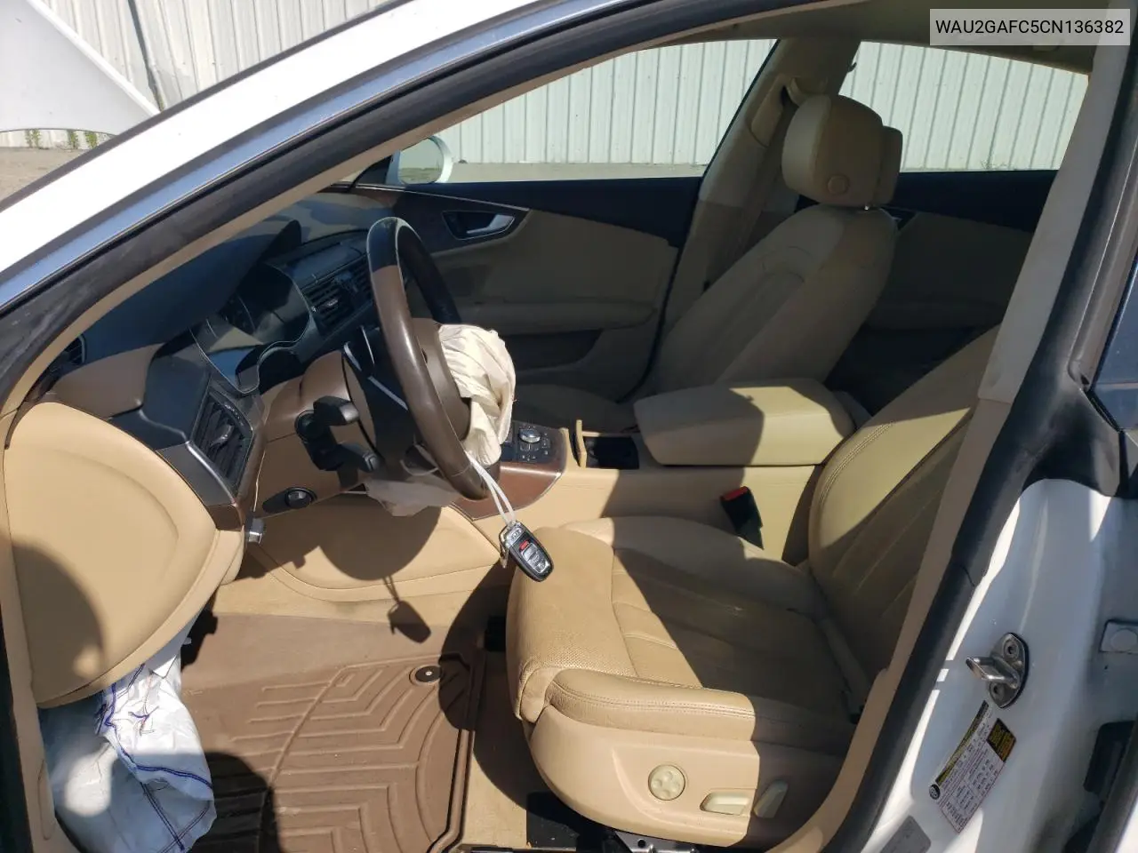 2012 Audi A7 Prestige VIN: WAU2GAFC5CN136382 Lot: 61076065