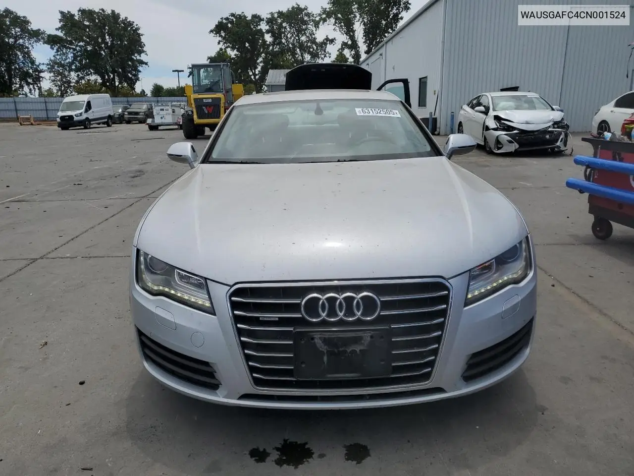2012 Audi A7 Prestige VIN: WAUSGAFC4CN001524 Lot: 63152505