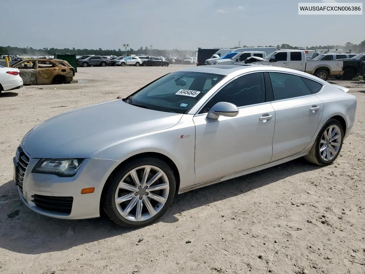 2012 Audi A7 Prestige VIN: WAUSGAFCXCN006386 Lot: 63454545