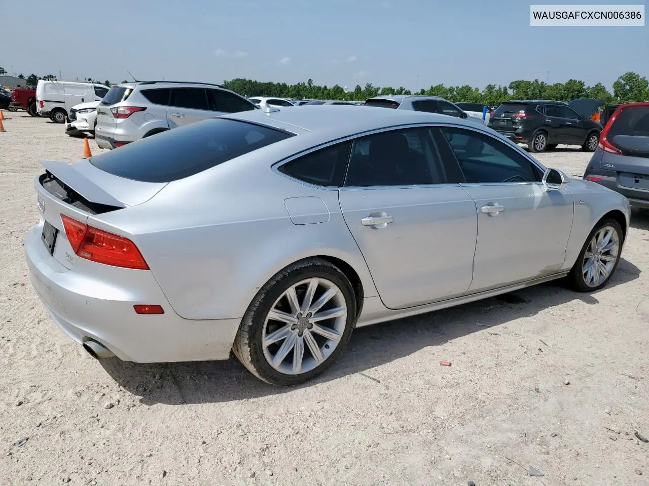 2012 Audi A7 Prestige VIN: WAUSGAFCXCN006386 Lot: 63454545