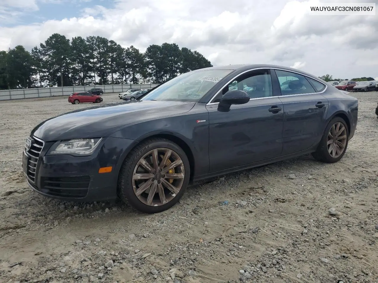 2012 Audi A7 Premium Plus VIN: WAUYGAFC3CN081067 Lot: 66225205