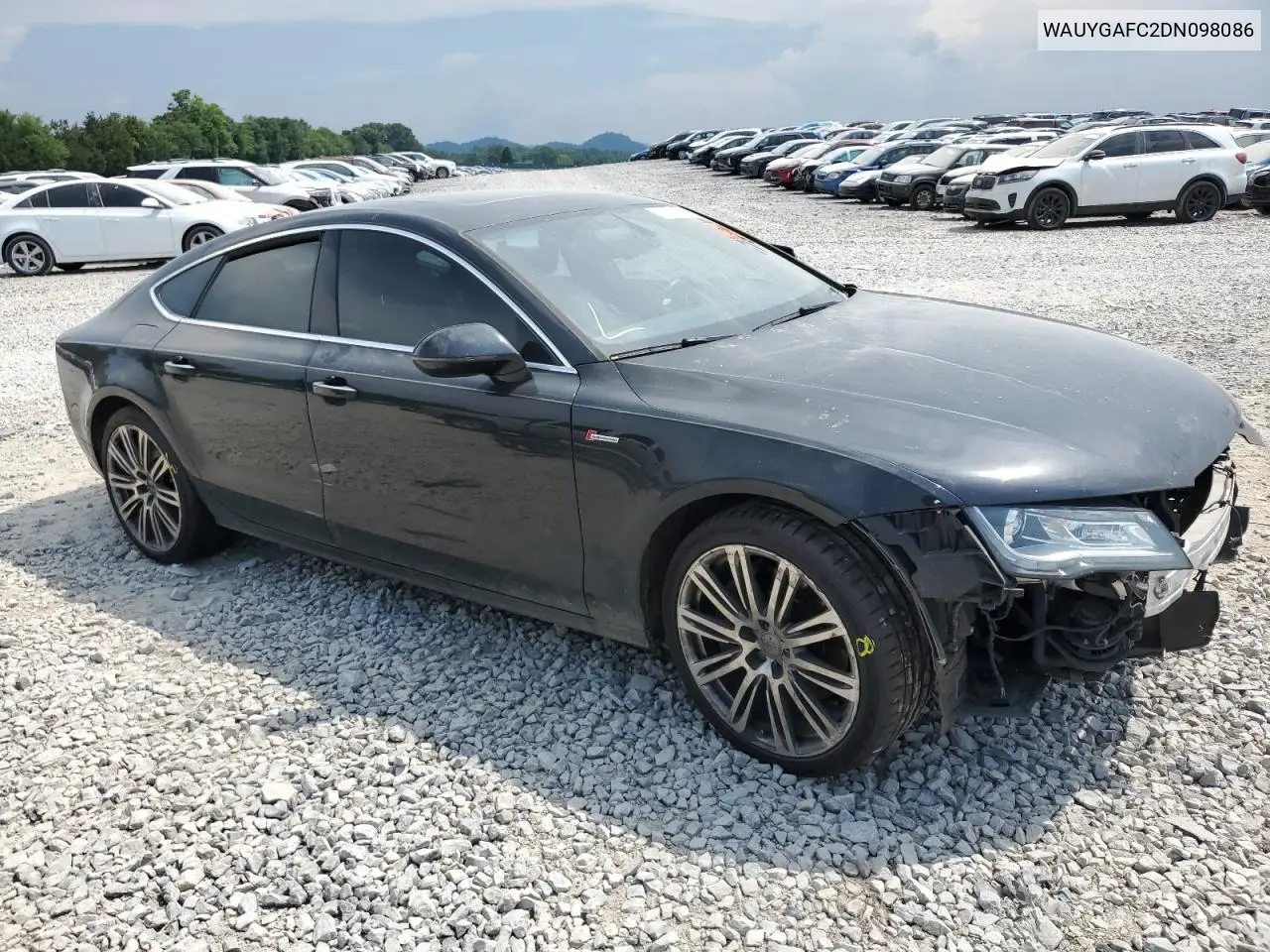 2013 Audi A7 Premium Plus VIN: WAUYGAFC2DN098086 Lot: 62159485