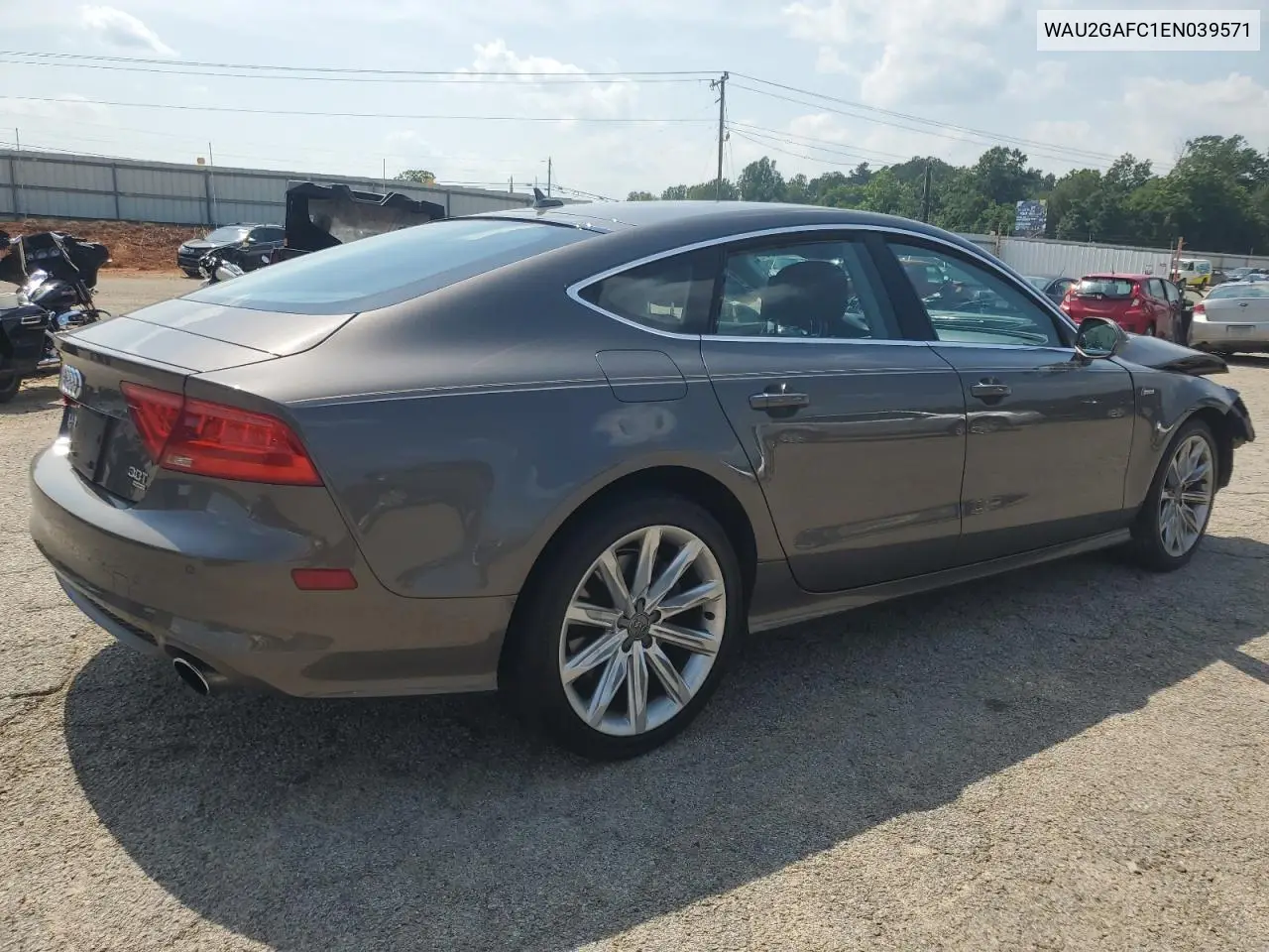 2014 Audi A7 Prestige VIN: WAU2GAFC1EN039571 Lot: 61899405