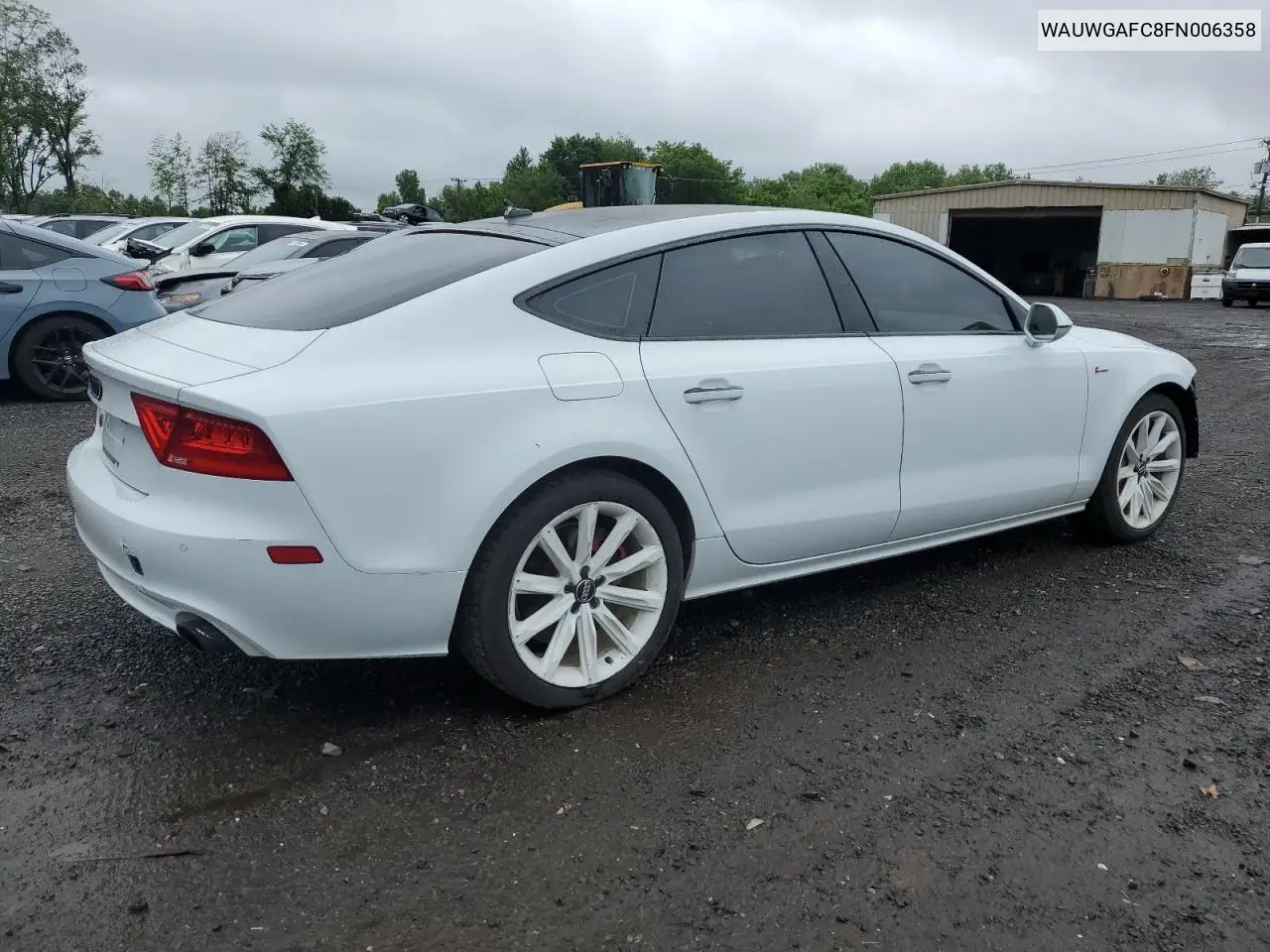 2015 Audi A7 Premium Plus VIN: WAUWGAFC8FN006358 Lot: 60814255