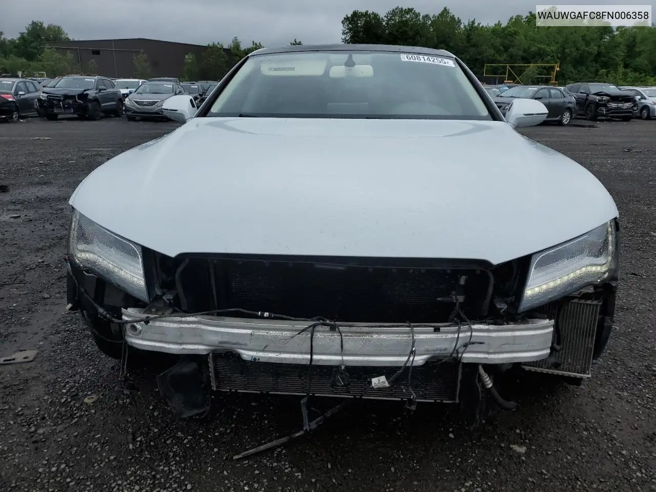 2015 Audi A7 Premium Plus VIN: WAUWGAFC8FN006358 Lot: 60814255
