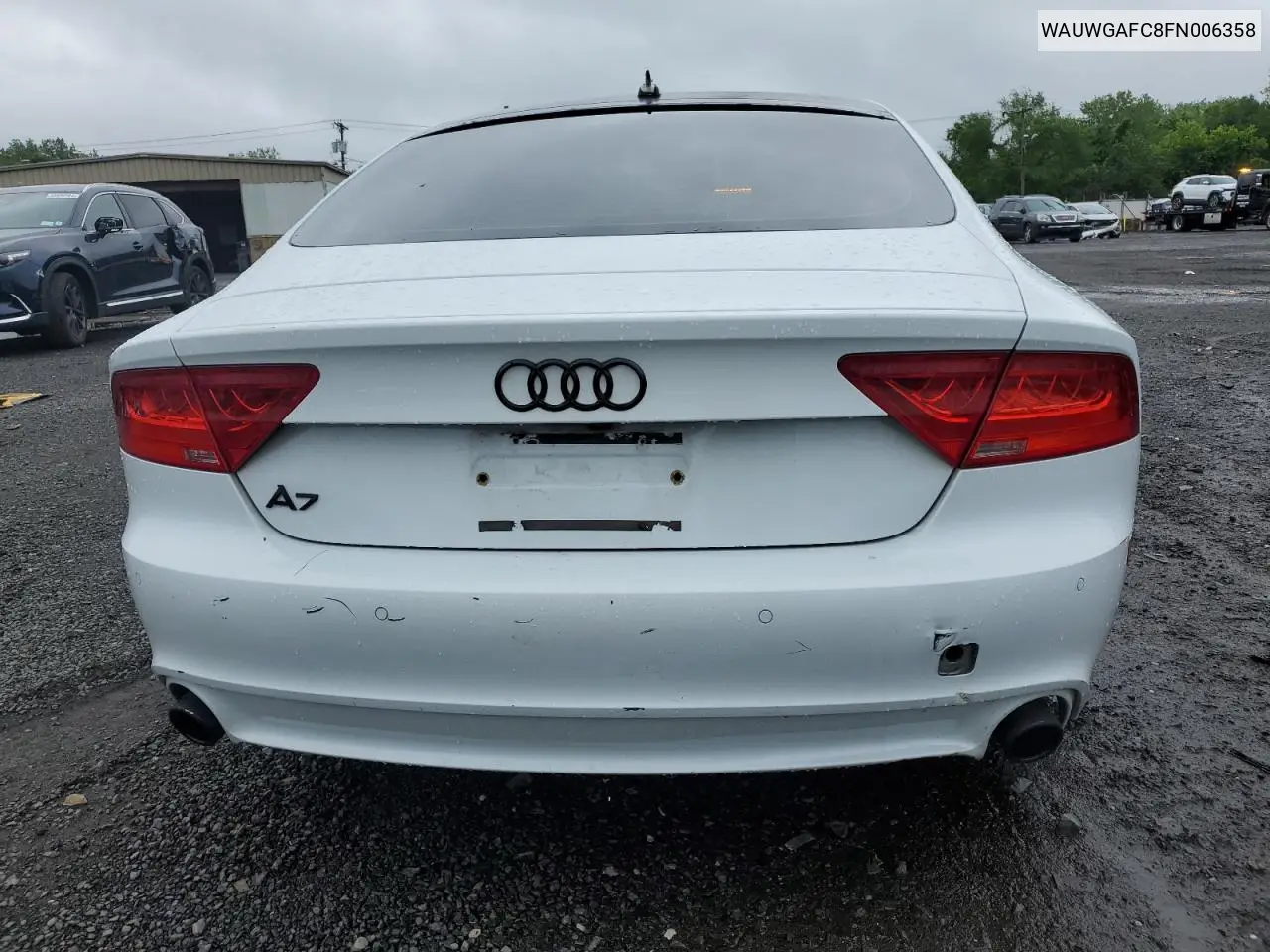 2015 Audi A7 Premium Plus VIN: WAUWGAFC8FN006358 Lot: 60814255