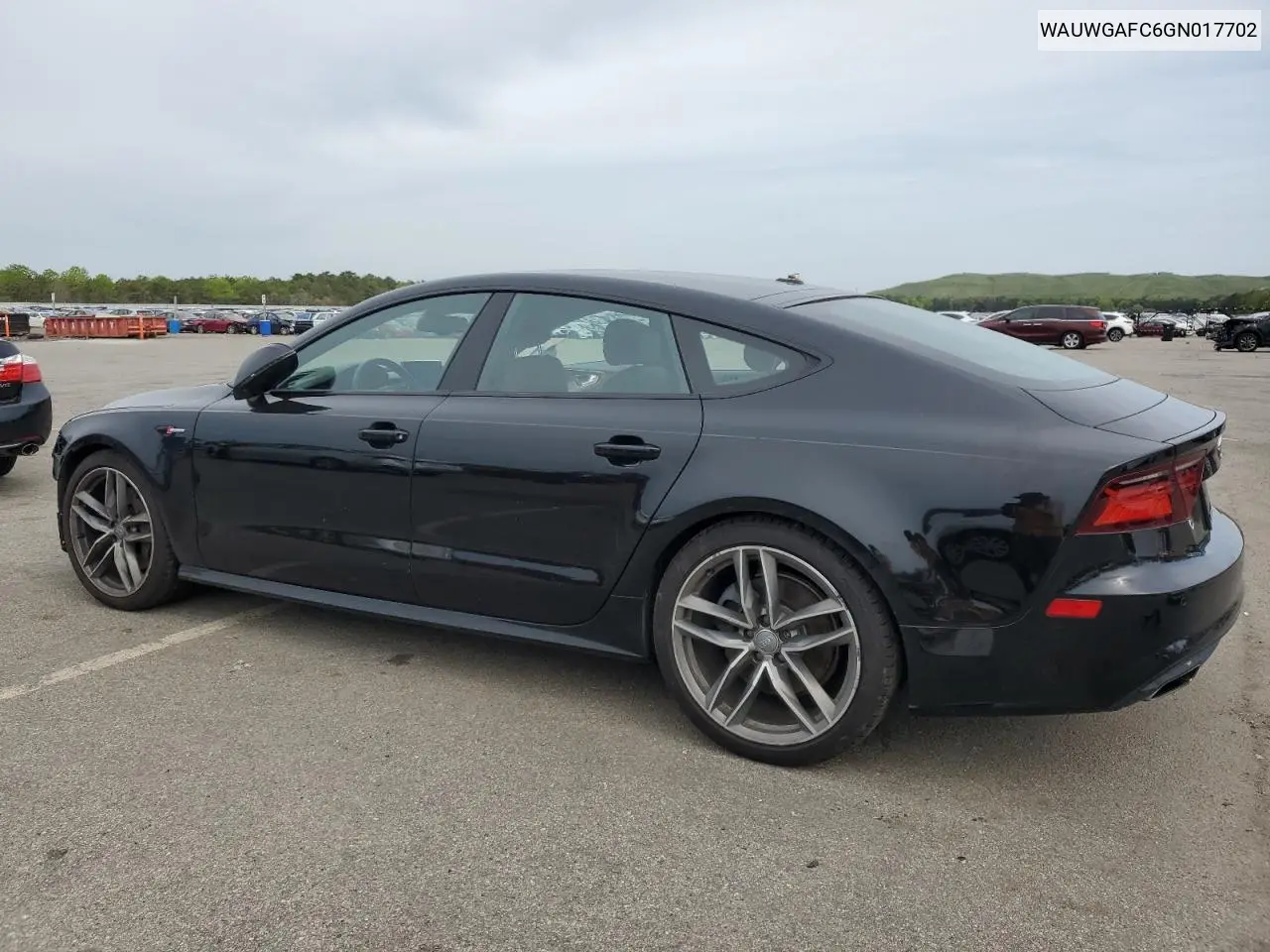 2016 Audi A7 Premium Plus VIN: WAUWGAFC6GN017702 Lot: 56381795