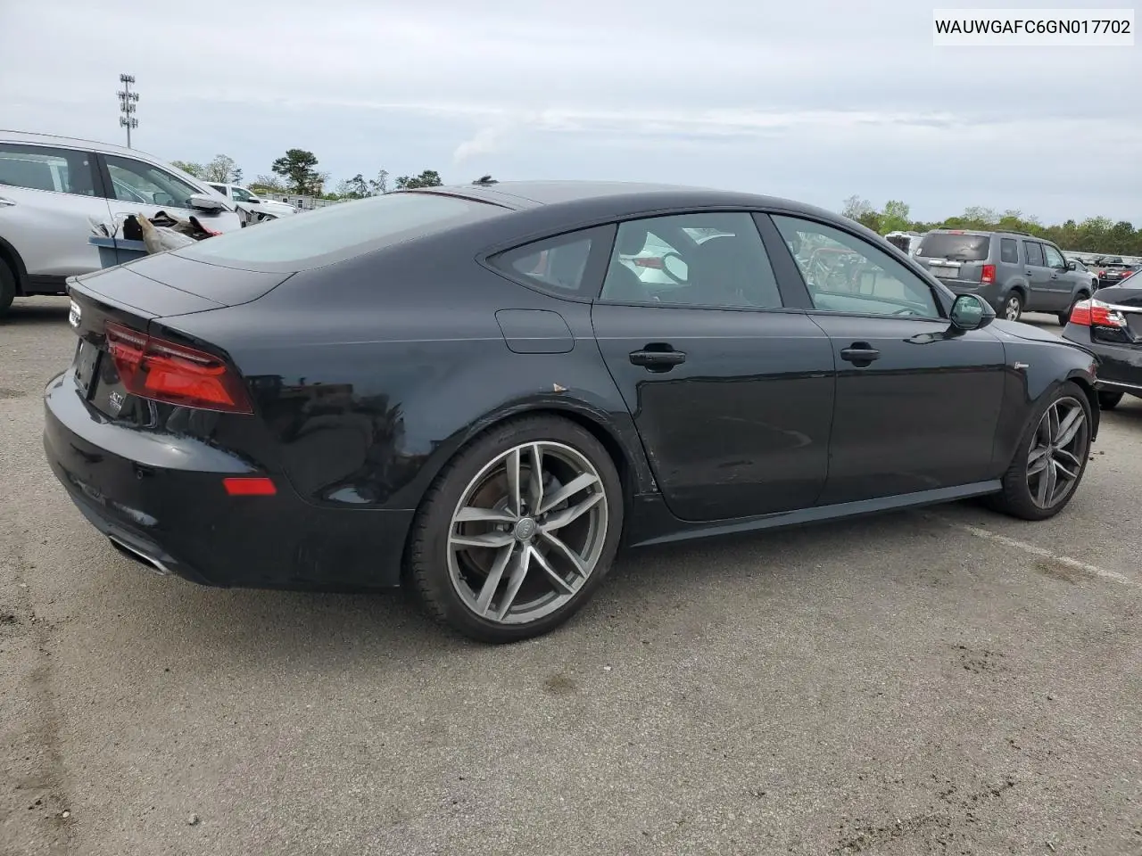 2016 Audi A7 Premium Plus VIN: WAUWGAFC6GN017702 Lot: 56381795