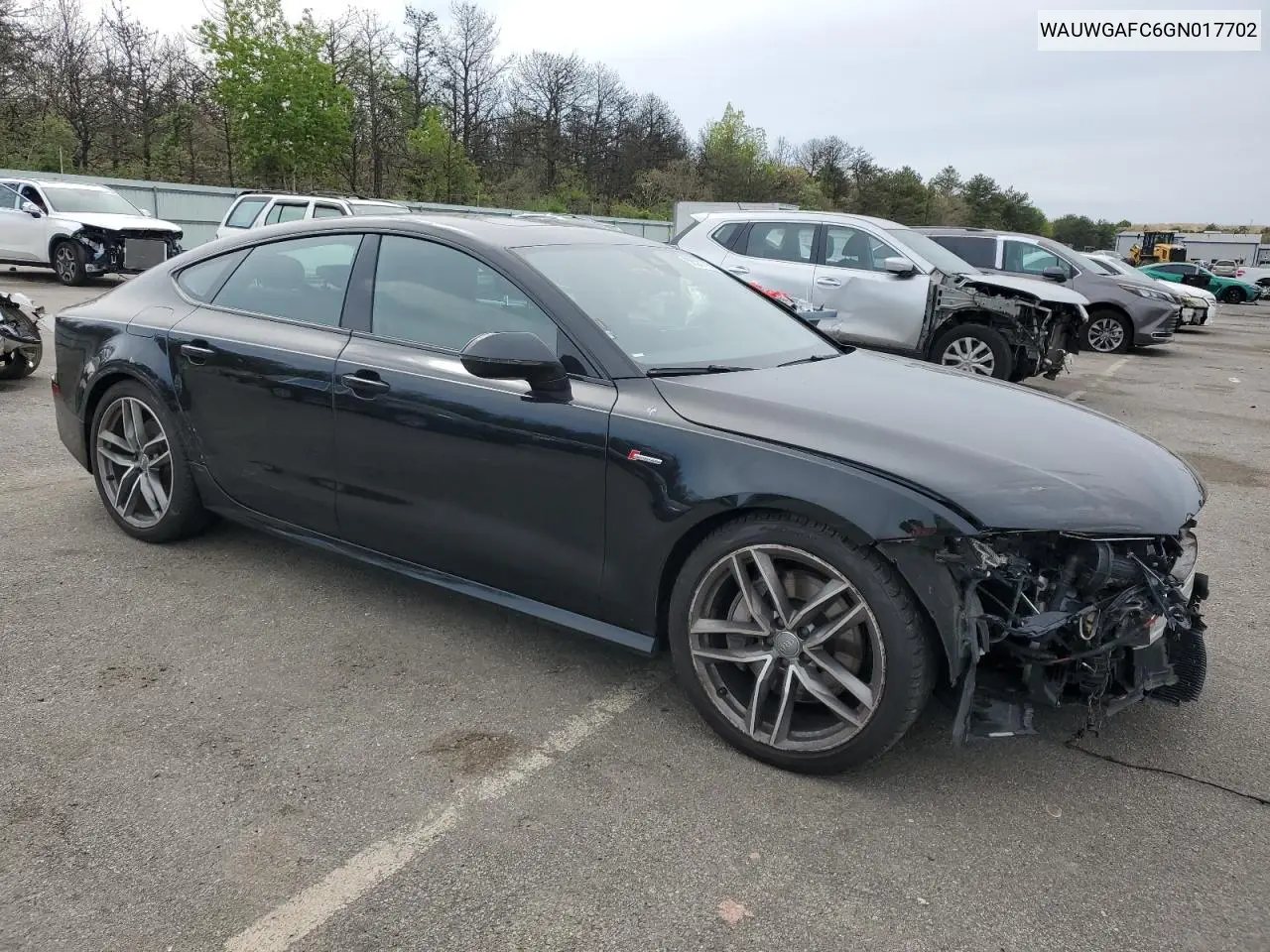 2016 Audi A7 Premium Plus VIN: WAUWGAFC6GN017702 Lot: 56381795