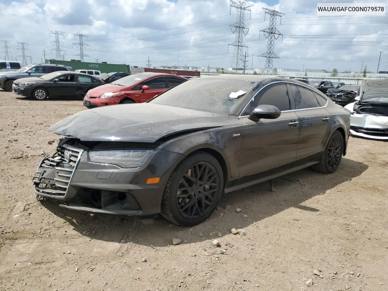 2016 Audi A7 Premium Plus VIN: WAUWGAFC0GN079578 Lot: 56789055