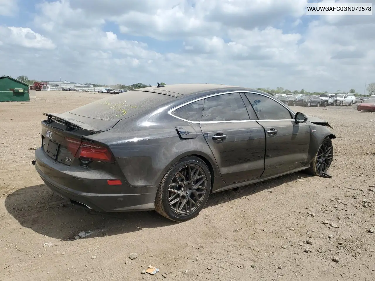 2016 Audi A7 Premium Plus VIN: WAUWGAFC0GN079578 Lot: 56789055
