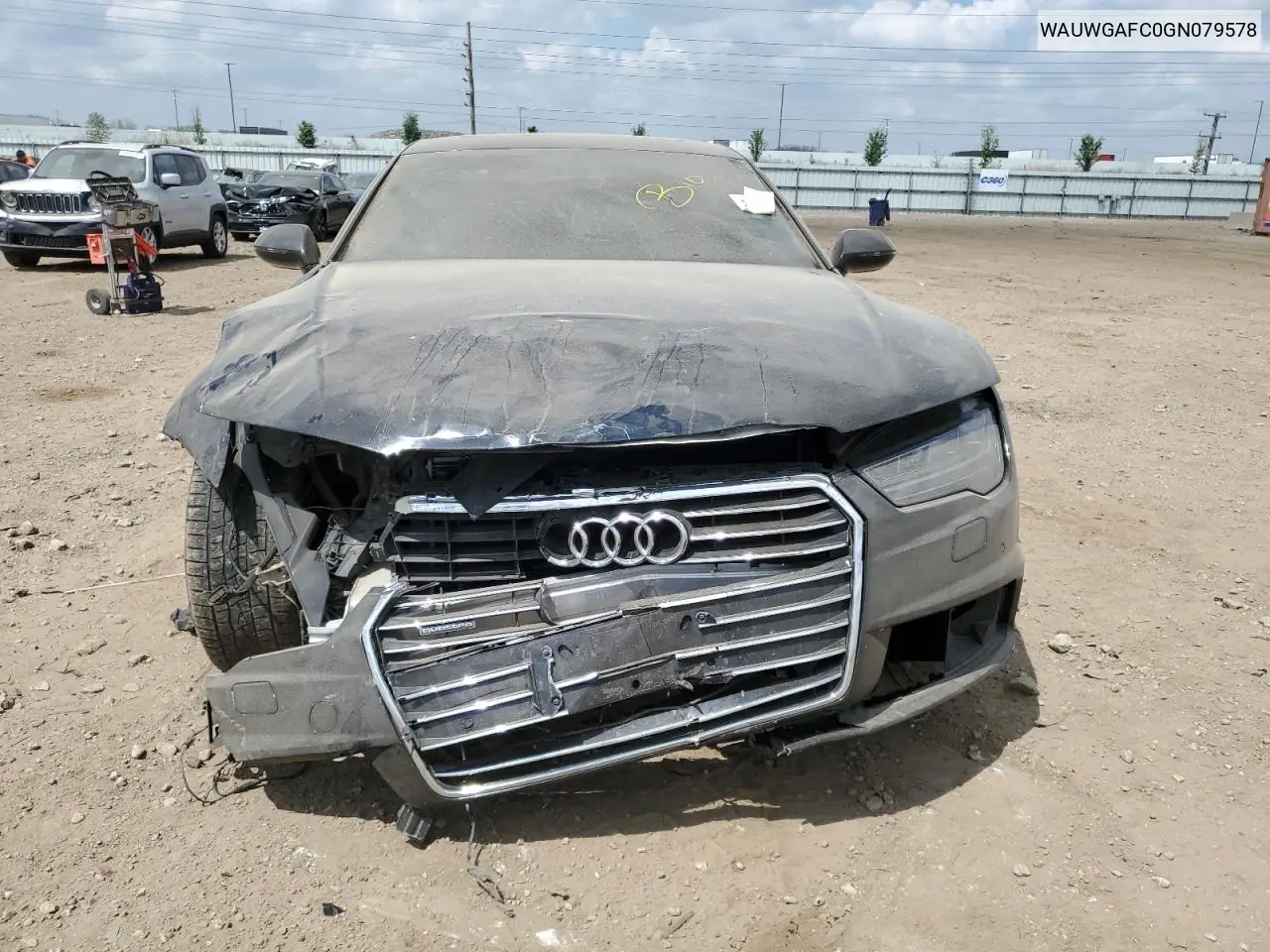 2016 Audi A7 Premium Plus VIN: WAUWGAFC0GN079578 Lot: 56789055