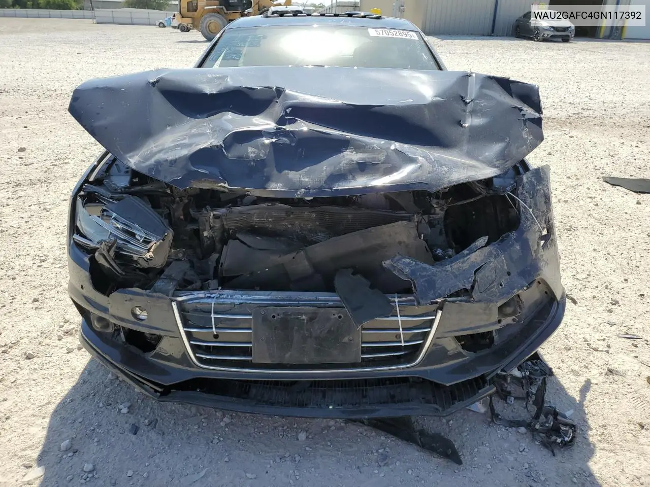 2016 Audi A7 Prestige VIN: WAU2GAFC4GN117392 Lot: 57052895