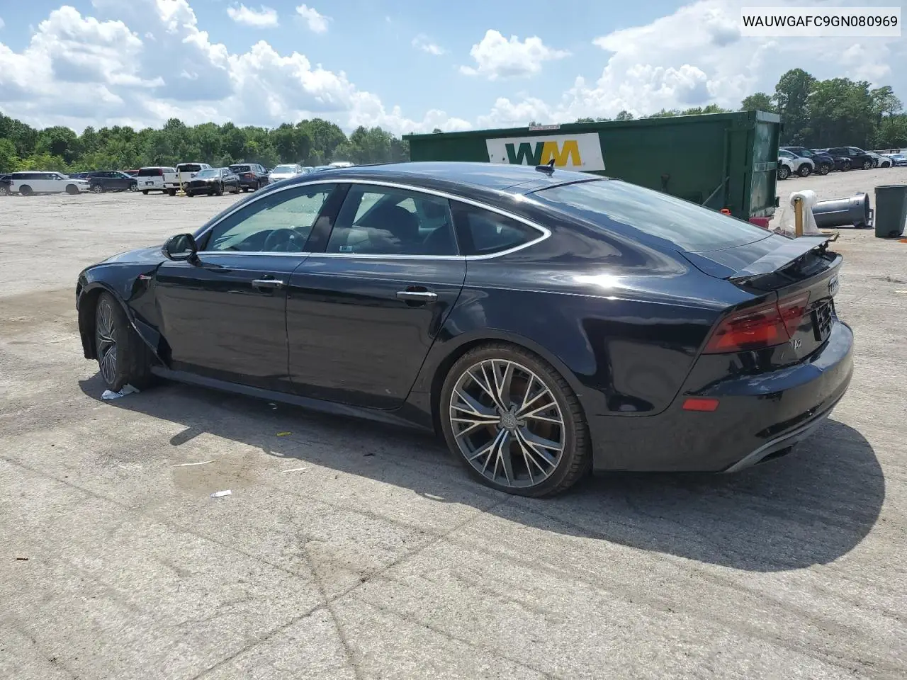 2016 Audi A7 Premium Plus VIN: WAUWGAFC9GN080969 Lot: 60725745