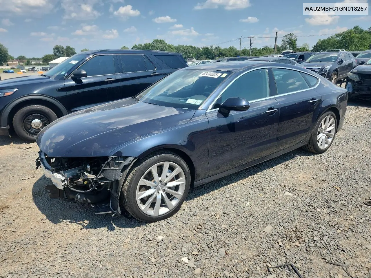 2016 Audi A7 Prestige VIN: WAU2MBFC1GN018267 Lot: 62498205