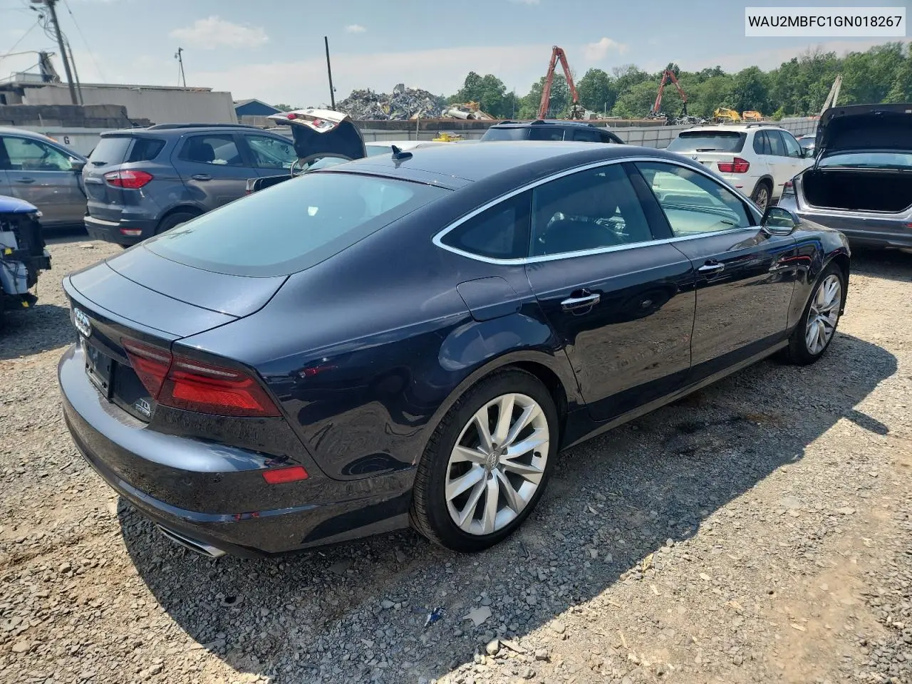 2016 Audi A7 Prestige VIN: WAU2MBFC1GN018267 Lot: 62498205