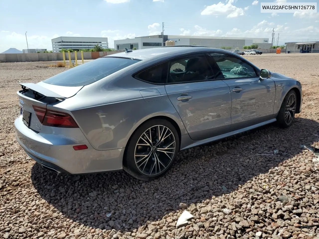 2017 Audi A7 Prestige VIN: WAU22AFC5HN126778 Lot: 63405315