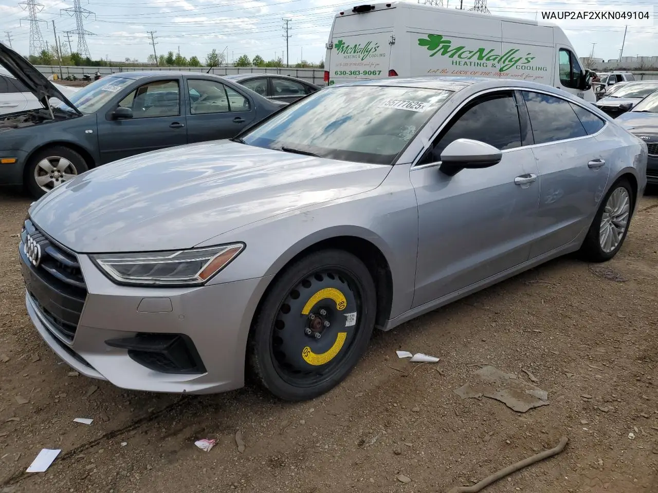 2019 Audi A7 Premium VIN: WAUP2AF2XKN049104 Lot: 55777625